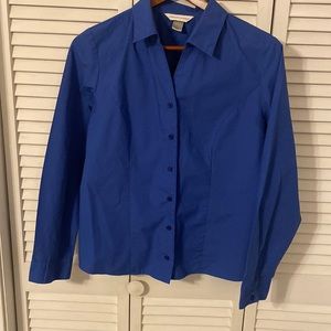Christopher & Banks button down shirt in cornflower blue size M
